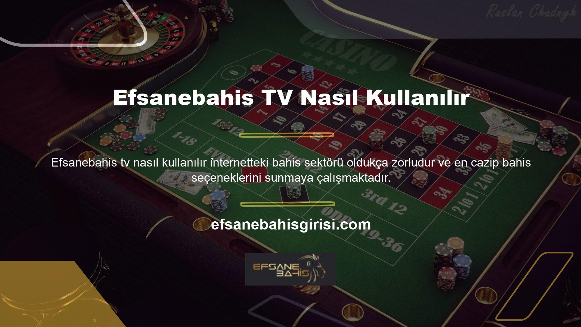 Efsanebahis Bahis, tüm oyuncular için canlı bahis, canlı casino, video slot ve bingo dahil olmak üzere çeşitli bahis seçenekleri sunar
