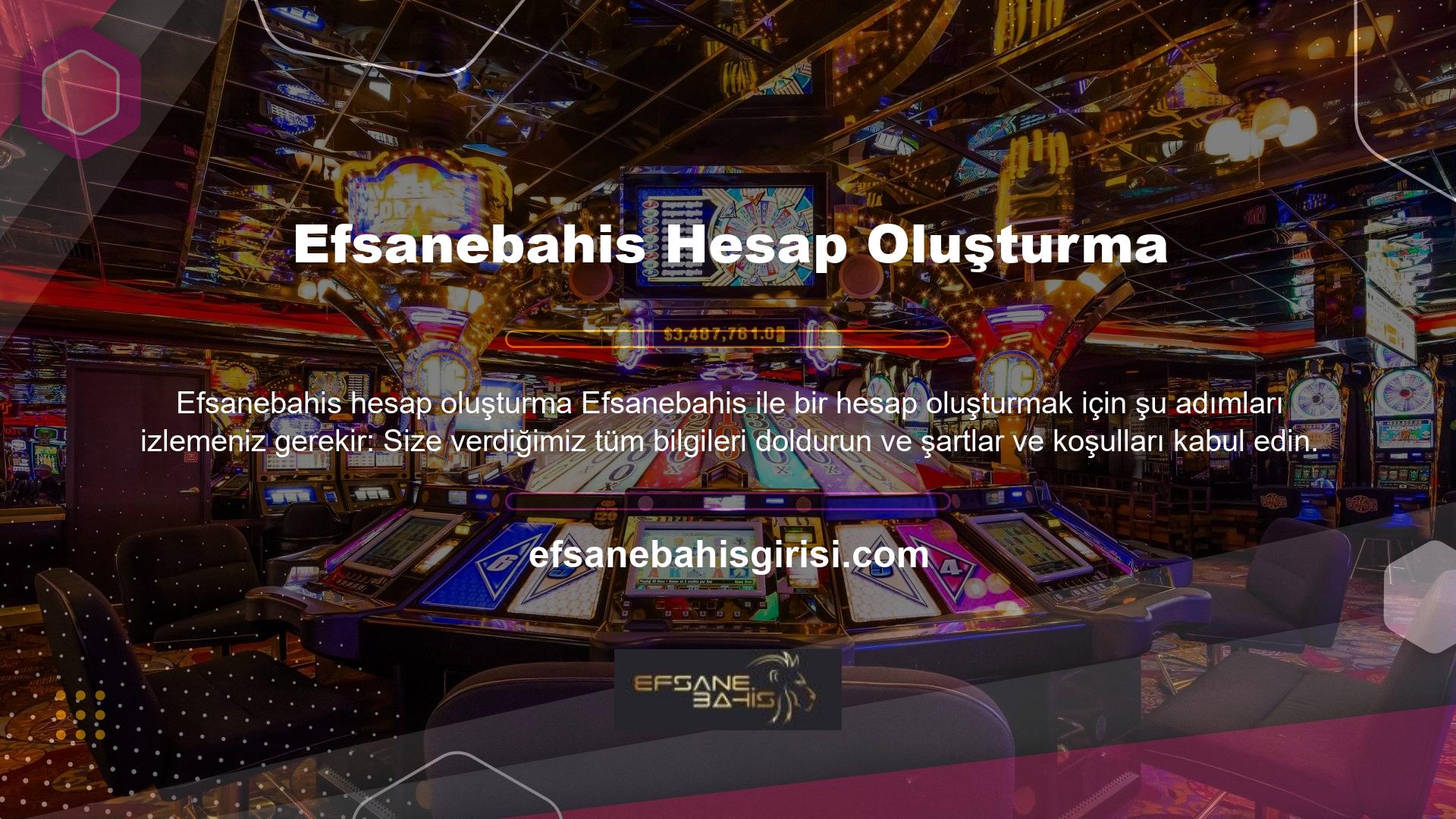 Süreci yaptığınız andan itibaren Efsanebahis üye promosyonlarından yararlanmaya başlayacaksınız